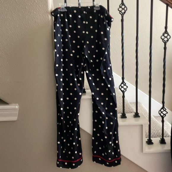 PJ Salvage Sz M Black Polka Dot 100% Cotton PJ Pants ONLY - Picture 2 of 15